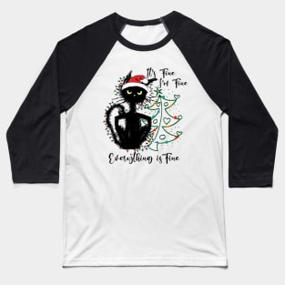 Funny Christmas gift for cat lovers 🎁 Baseball T-Shirt